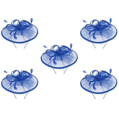 Blue quill headband mesh - blue,