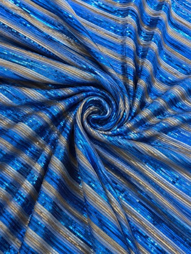 Blue gold striped - &,