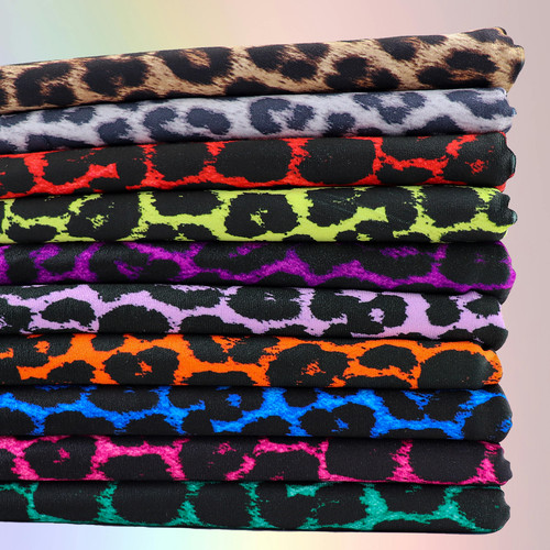 Leopard print fabric jersey - print,