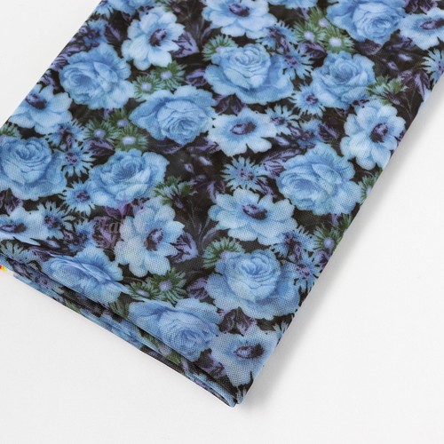 Roses power mesh fabric - fabric, |