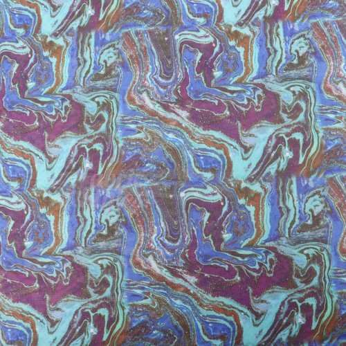 Blue swirl power mesh - blue,