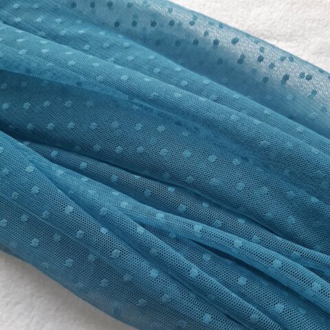 Spots mesh lace fabric black - mesh,