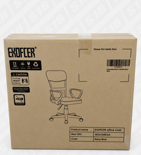 Basic blue mesh office chair - basic,