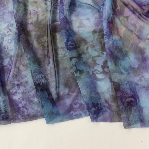 Floral power mesh fabric - mesh, |