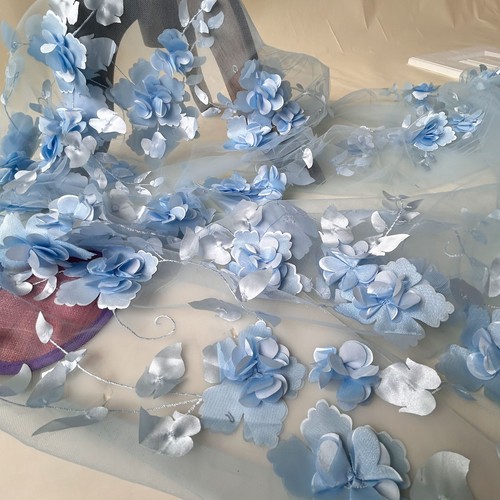 Large flower lace tulle - flower,