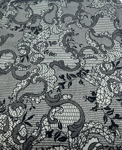 Slate blue floral embossed - slate,