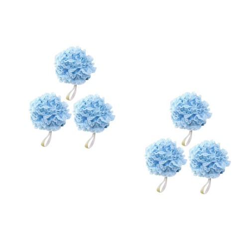 6pcs blue bath mesh - bath,