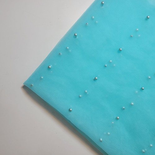 Studded pearl mesh net - studded,